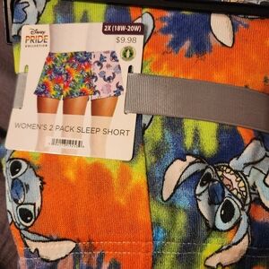 Womens 2 pack sleep short 2x